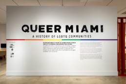 Queer Miami exhibition | Title wall